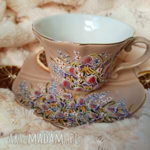 studio paulla polne dzwonki ręcznie malowany komplet, malowana porcelana