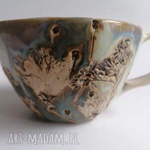 handmade ceramika duży kubek "jak bukiet kwiatów" 1