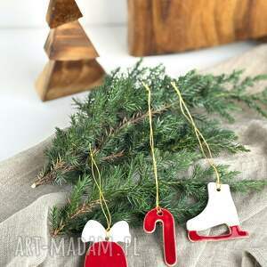 święta upominki Zestaw zawieszek choinkowych, ozdób świątecznych