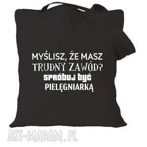 handmade torba z nadrukiem dla pielęgniarki, prezent najlepsza pielęgniarka, oddziałowa