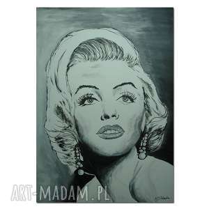 obraz ręcznie malowany marylin monroe 70x50cm na płótnie