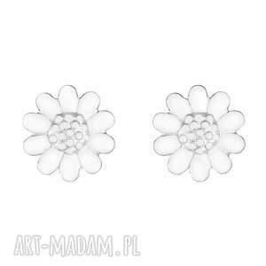 Srebrne kolczyki kwiatuszki, srebro, kwiat