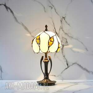 lampa na biurko z bursztynem bałtyckim 45g - grosseto, rzemiosło