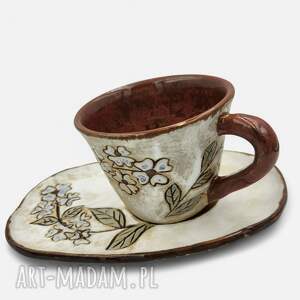 Filiżanka z podstawkiem na prezent, na herbatę