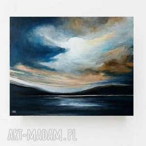 Obraz akrylowy Nad jeziorem 40x50 cm - pejzaż na płótnie