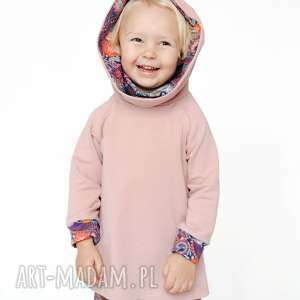 mamaiti bluza dla dziecka z komino - kapturem orient fiolet 80/86, 92/98, 104/110