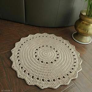 dywan szydełkowy ze sznurka 80cm - Dywany