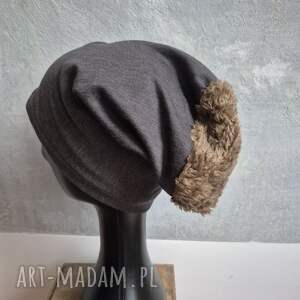 czapka szara smerfetka rozmiar m obwód głowy 55/57cm box o1 fo dam, et