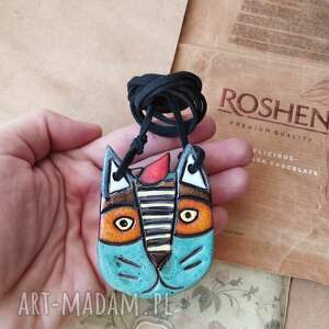 Kotek mozaika, ceramika, kot, mozajka