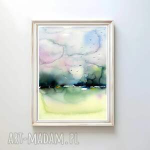 Oryginalna A4. Akwarela, pejzaż, ilustracja, plakaty