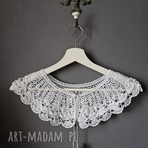 Prezent Bawełniany kołnierzyk retro, szydełkiem, na szyję