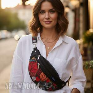 nerka beboki tropical garden miniportfelik gratis torebka prezent, handmade bag