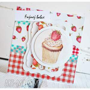 ręczne wykonanie scrapbooking kartki fajnej babce