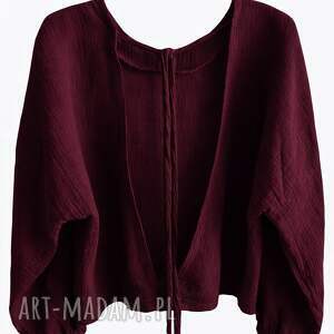 shes like the wind / muślinowa bluzka z otwartymi plecami, bez