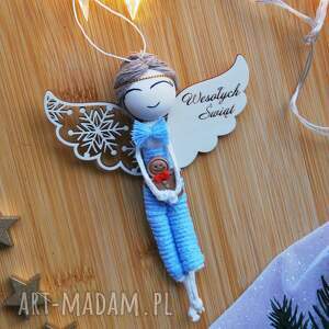 pomysł na prezent święta Świąteczny aniołek chłopiec