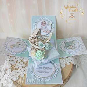 Prezent Exploding box chrzest, roczek, narodziny, Sweetheart1