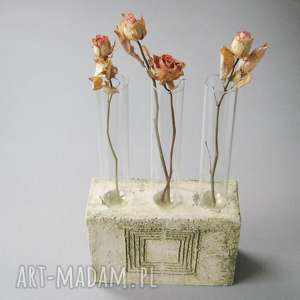 nowoczesny wazon lub świecznik wnętrze, dekoracja ceramika prezent