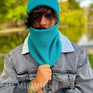 komin na szyję “Turkus”, zimowy męski buff