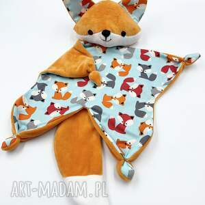 handmade maskotki przytulanka lis dla niemowląt