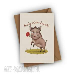 Prezent DLA CHŁOPAKA - NIEZŁY Z CIEBIE DZICZEK! Zabawna kartka