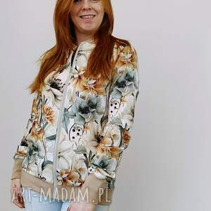 bluzy bomberka damska ogród rozm s