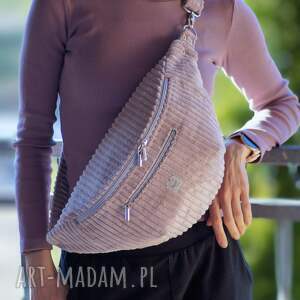 welurowa damska nerka xxl, mini plecak nerkoplecak na prezent, pluszowa