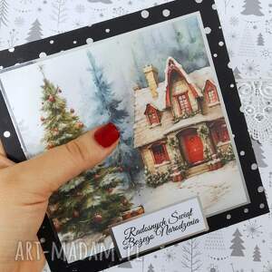 pomysł na prezent Kartka świąteczna z kieszonką