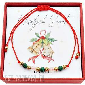 pomysł co pod choinkę Sznurkowa bransoletka z kamień naturalny cytryn