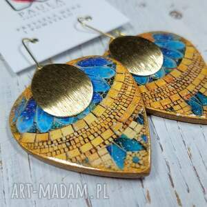 paula czeka na wene kolczyki decoupage, żywica stal chirurgiczna egipt wiszące