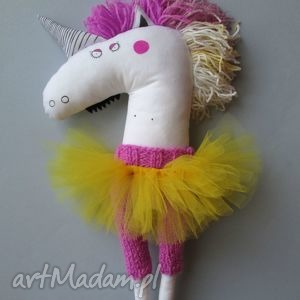 handmade maskotki jednoróżka klementyna w tutu