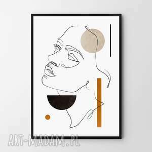 plakat obraz one line 50x70 cm b2