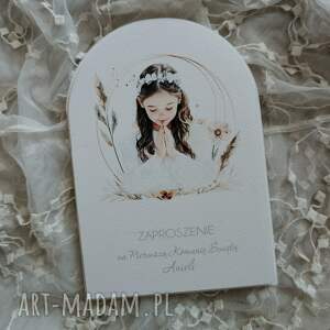 Zaproszenie komunijne - Dziewczynka