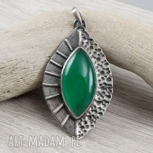 w srebrze wisior 1953a, chalcedon i - srebro