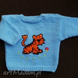 handmade sweterek "tygrysek"