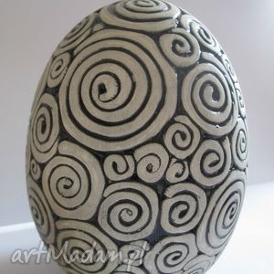 handmade dekoracje wielkanocne jajo ceramiczne