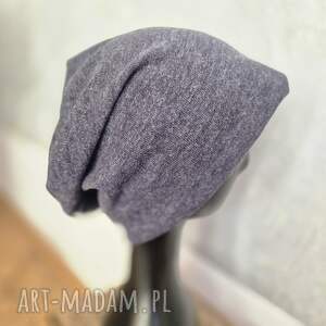 Czapka unisex szara na podszewce rozmiar uniwersalny dobra