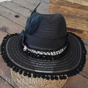 hand-made kapelusze czarna fedora