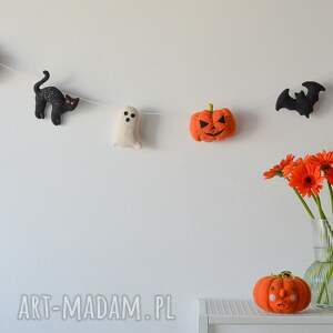 handmade dekoracje świąteczne girlanda halloween