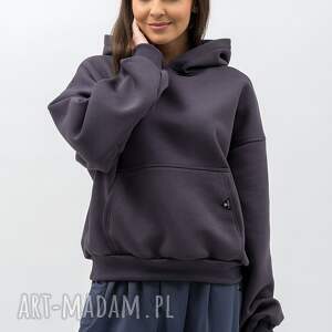 Z KAPTUREM CIEPŁA - DUYGU GRAFIT, bluza unisex, dres damski