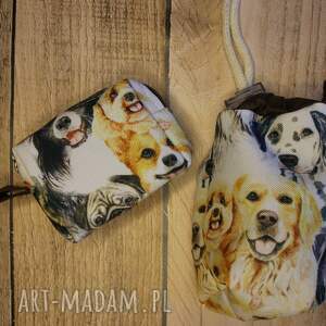 Zestaw saszetka na smaczki i woreczki#rottweiler beagle Golden