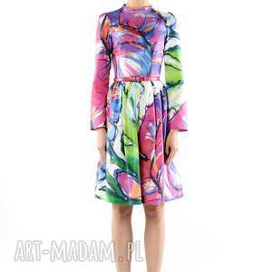 sukienki malwina - sukienka z maxi printem
