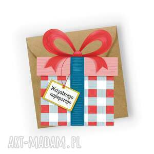 Prezent KARTKA URODZINOWA - WSZYSTKIEGO NAJLEPSZEGO (