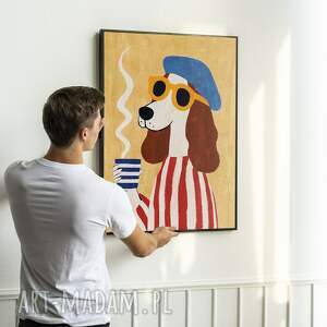 plakat francuski piesek - format 50x70 cm B2 na prezent z psem