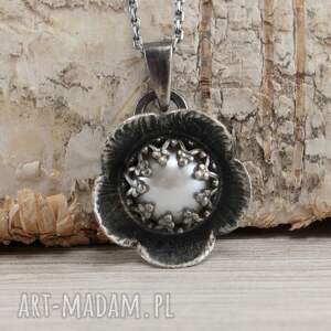 perła w srebrze - wisior z łańcuszkiem 1652a i srebro