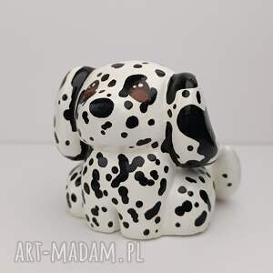 figurka dalmatyńczyk pies ręcznie malowana mała dekoracyjna, zwierzę
