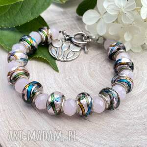 Prezent Bransoletka z kolorowego szkła weneckiego w75