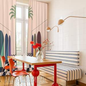 Zasłony „Riad” - geometryczny wzór, marokański styl, inspiracja