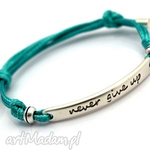 handmade bransoletka regulowana preemi motto 1 turquoise