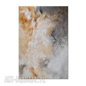fogbound 2, abstrakcja, nowoczesny obraz ręcznie malowany na płótnie