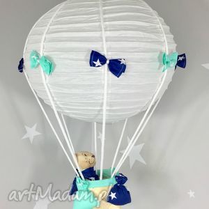 lampa lamado latający miś polski handmade, balon wisząca